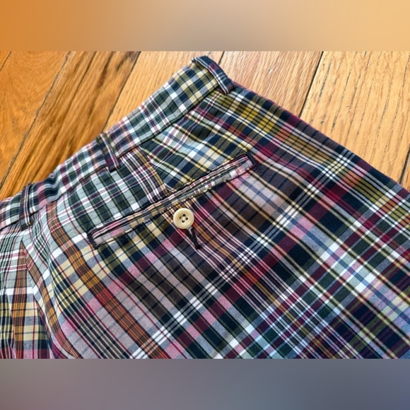 POLO RALPH LAUREN Madras Multicolor Plaid Shorts Men's Size 36 100% Cotton Golf - Picture 9 of 14